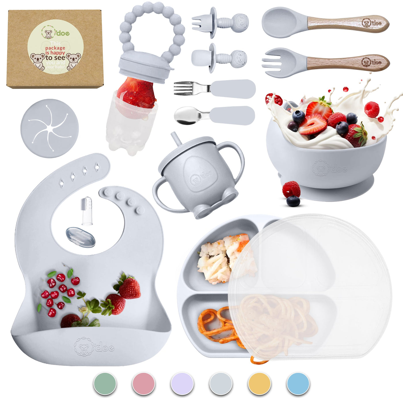 Silicone Baby Feeding Set