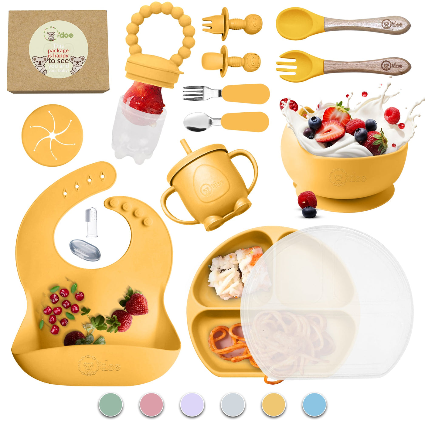 Silicone Baby Feeding Set