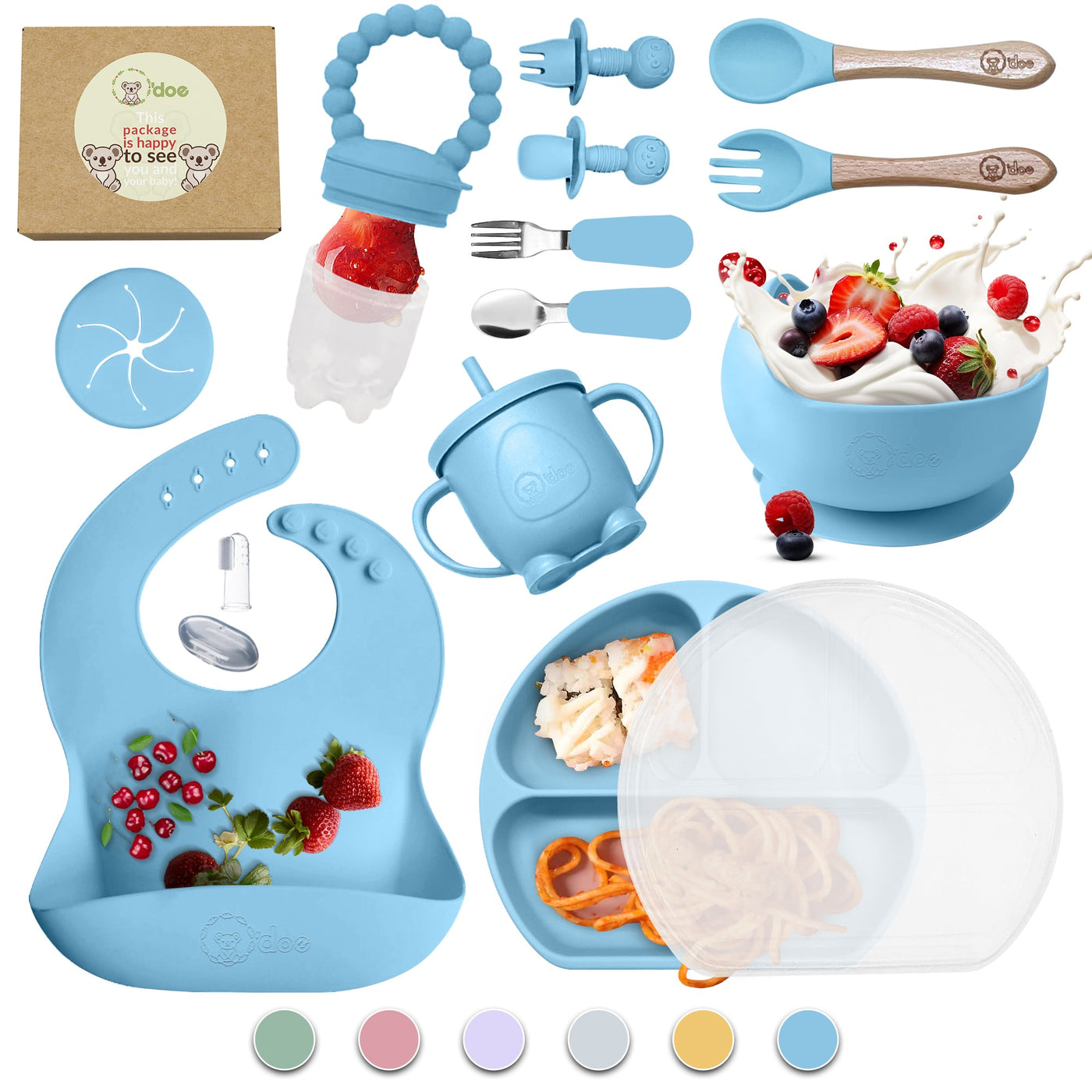 Silicone Baby Feeding Set